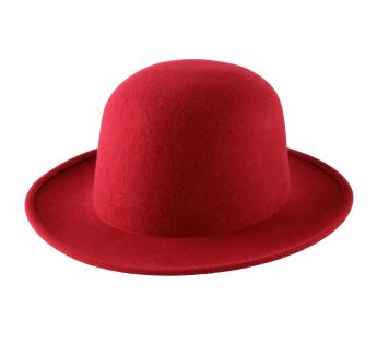chapeau cloche femme rouge souple - achat chapeau femme Reference : 2358