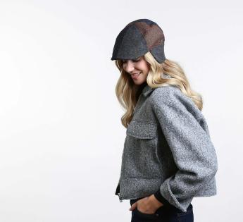 casquette plate oreillette Olbia Tweed