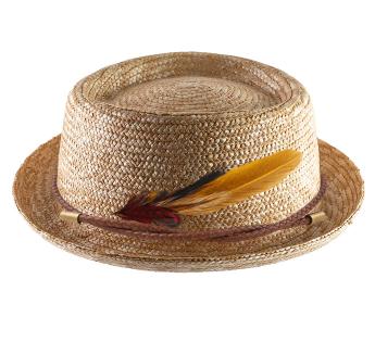 Chapeau porkpie paille sur mesure Mon Porkpie Fino